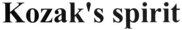 kozak`s spirit