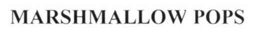 marshmallow pops