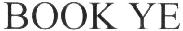 book ye