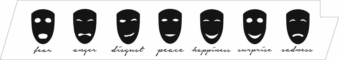 fear anger disgust peace happiness surprise sadness