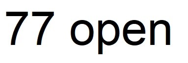 77 open