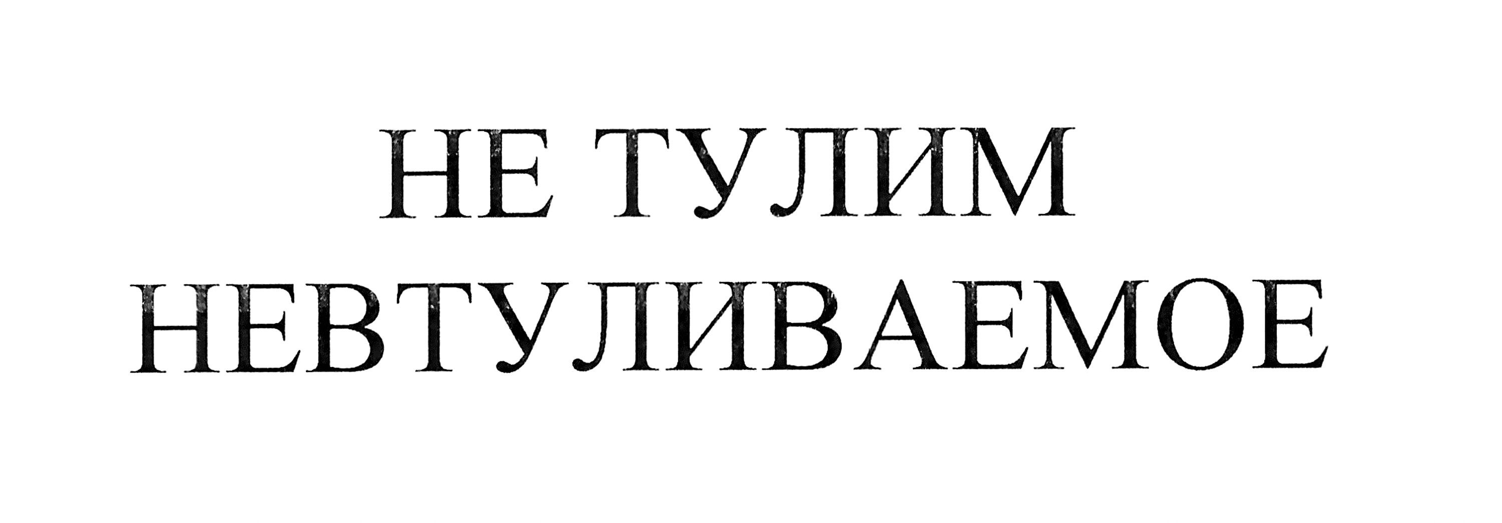 не тулим невтуливаемое