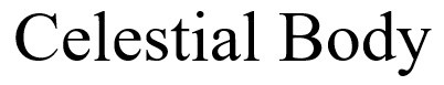 celestial body
