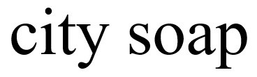 city soap