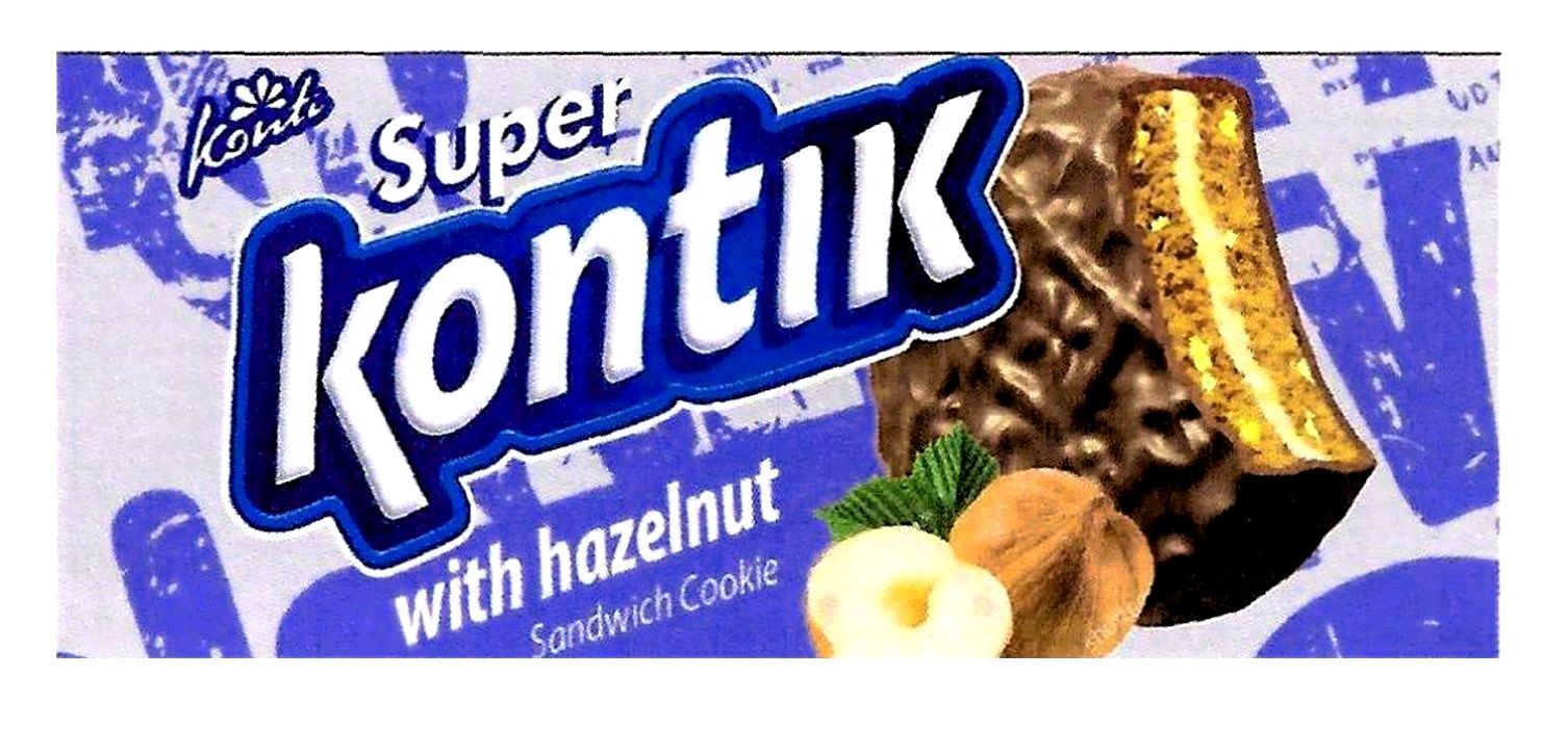 with hazelnut sandwich cookie