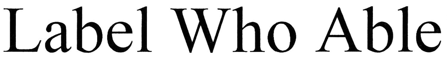 label who able