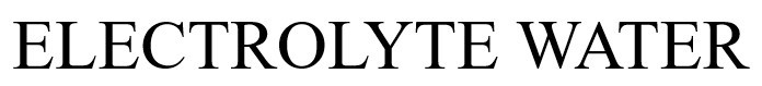 electrolyte water
