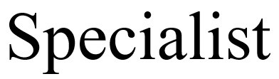 specialist