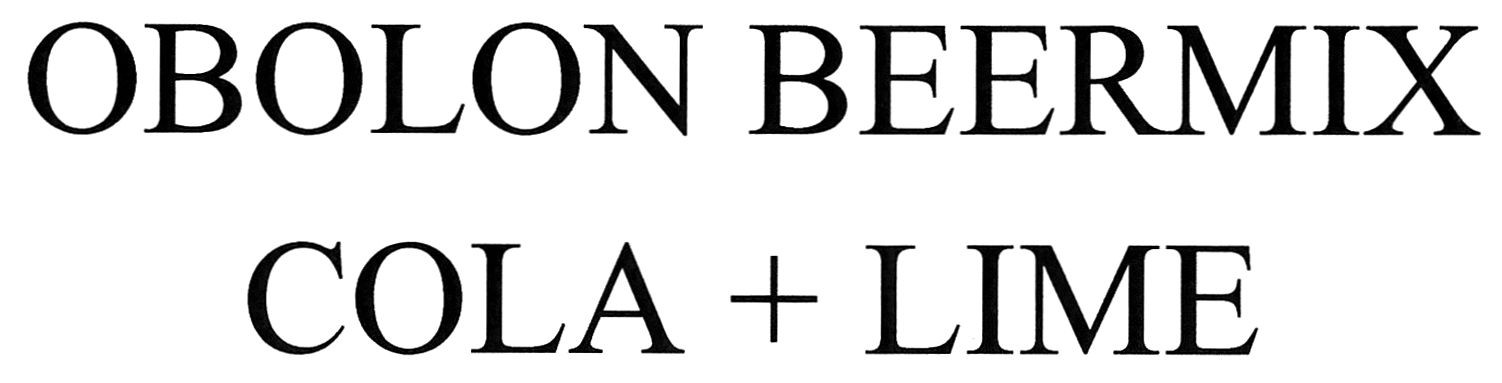 obolon beermix cola+lime