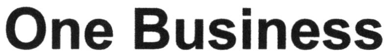one business