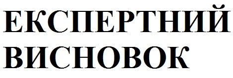 експертний висновок