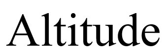 altitude