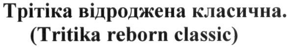 трітіка відроджена класична