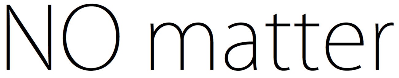 no matter