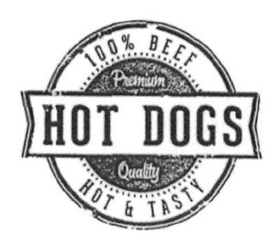100% beef premium hot dogs quality hot&tasty