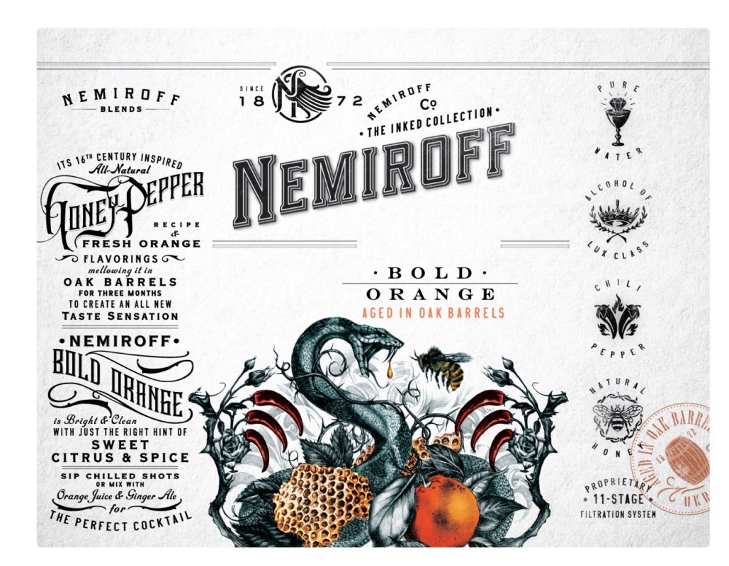 mellowing it in oak barrels for three months to create an all new taste sensation