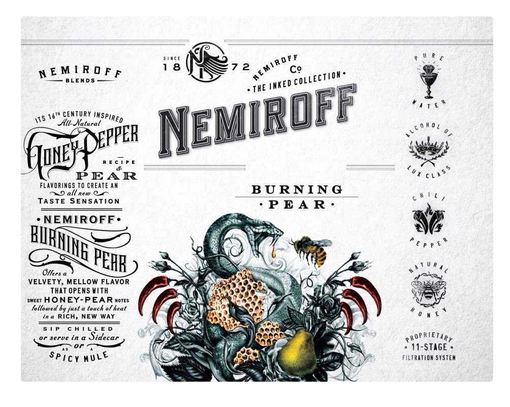 mellowing it in oak barrels for three months to create an all new taste sensation