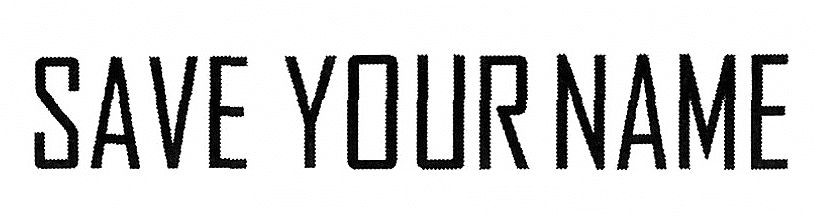 save your name
