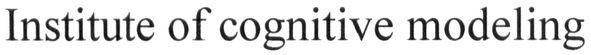 institute of cognitive modeling