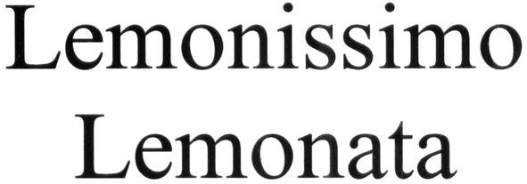 lemonissimo lemonata