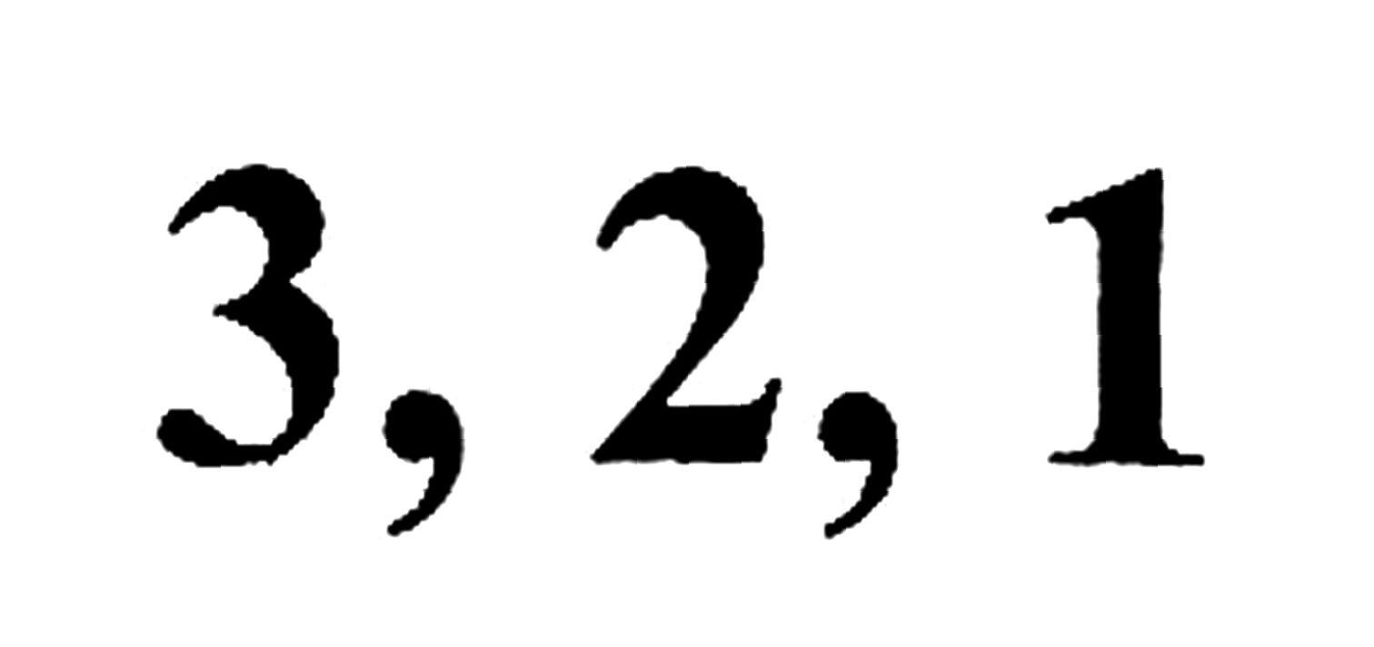 3, 2, 1