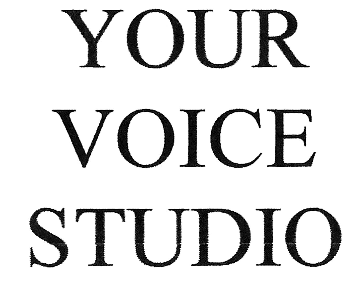 your voice studio