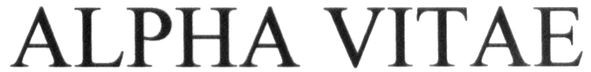 alpha vitae
