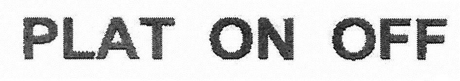 plat on off