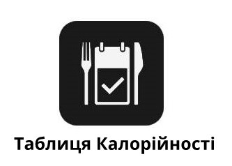 таблиця калорійності