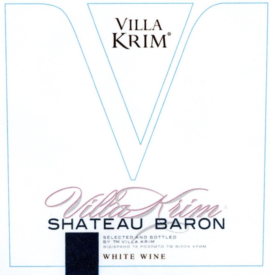selected and bottled by tm villa krim