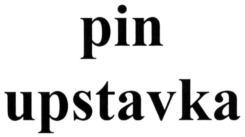 pin upstavka