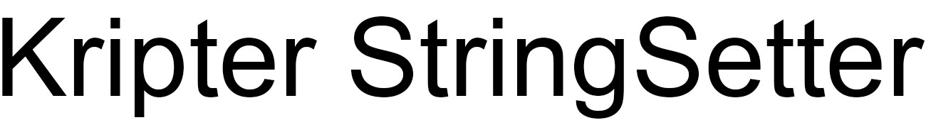 kripter stringsetter
