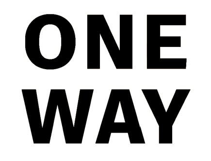 one way