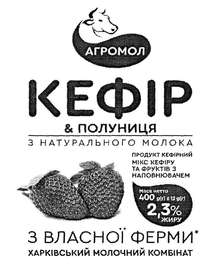 мікс кефіру та фруктів з наповнювачем