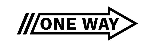 one way