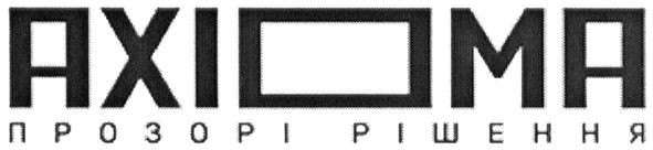 ахіома прозорі рішення