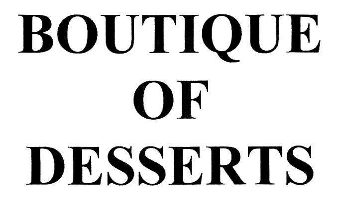 boutique of desserts