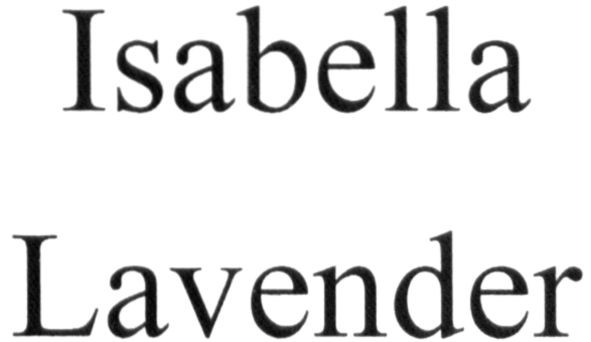 isabella lavender
