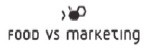 food vs marketing