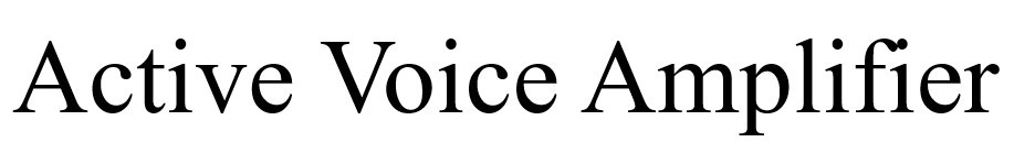 active voice amplifier