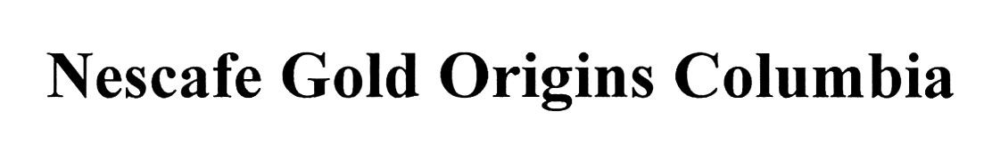 nescafe gold origins columbia