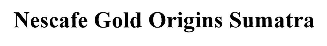 nescafe gold origins sumatra