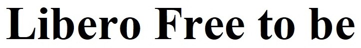 libero free to be