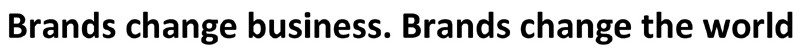 brands change the world