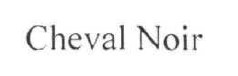 cheval noir