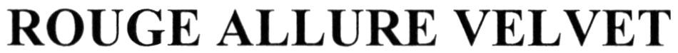 rouge allure velvet