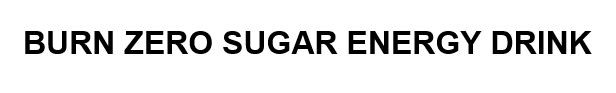 burn zero sugar energy drink