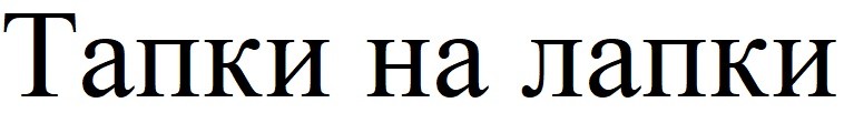 тапки на лапки