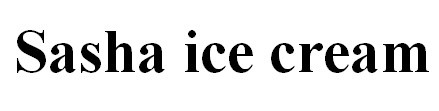 sasha ice cream