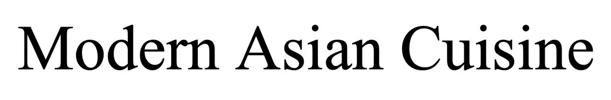 modern asian cuisine